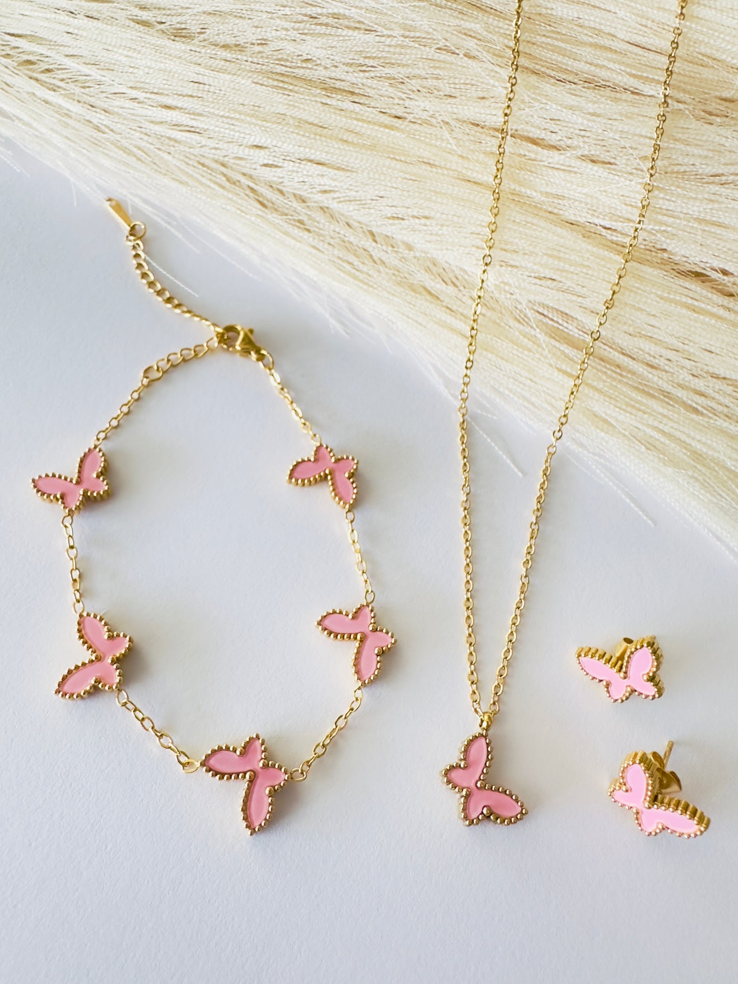 Butterfly Set - Necklace, Bracelet & Earrings