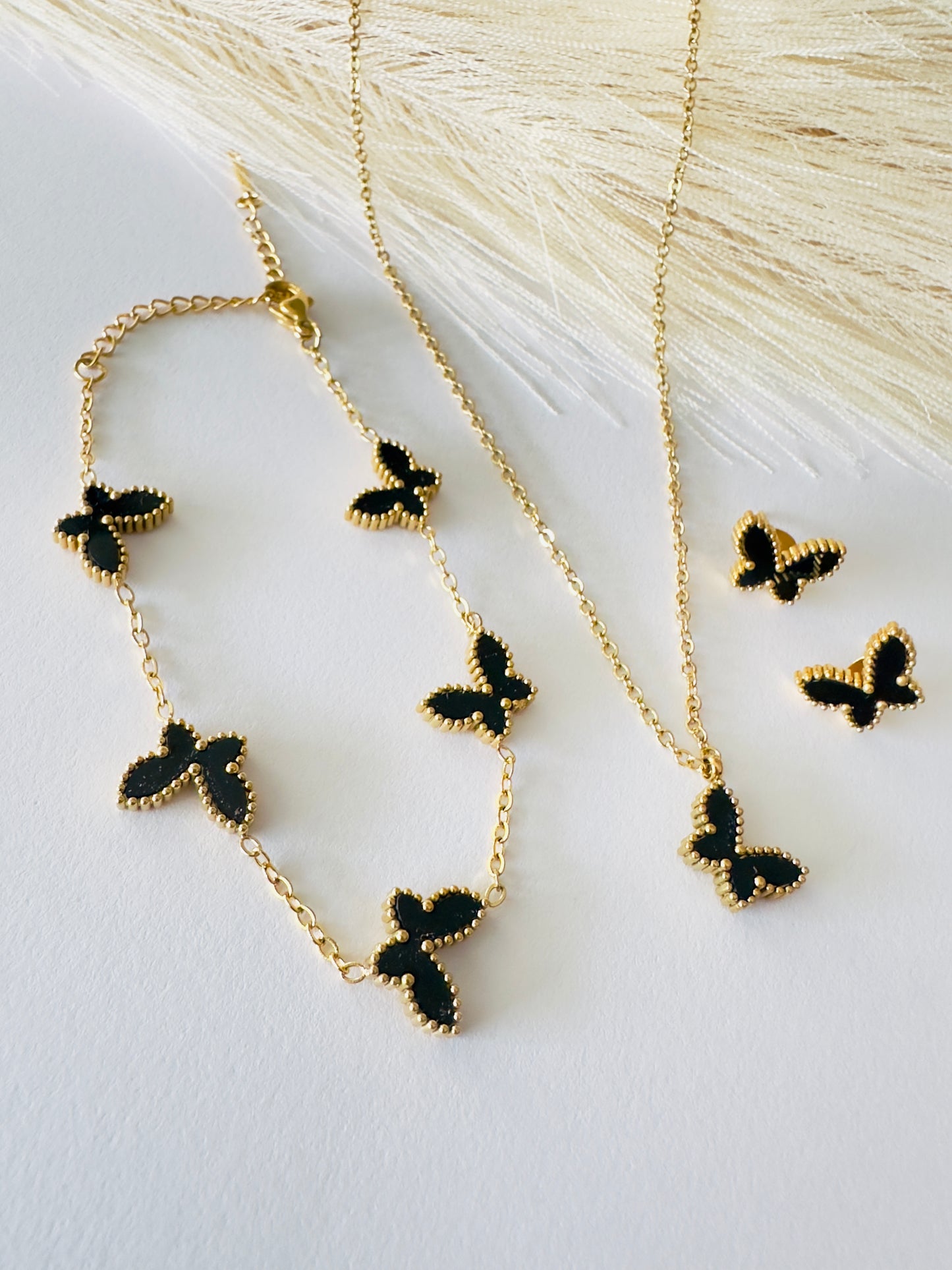 Butterfly Set - Necklace, Bracelet & Earrings