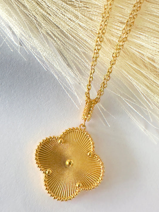 Large Single Clover Necklace