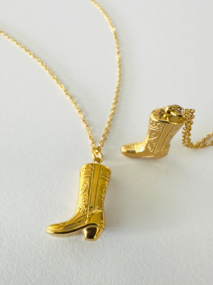 Cowgirl Boot Necklace