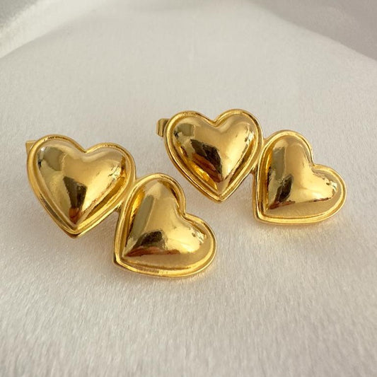 Dos Corazones Earrings