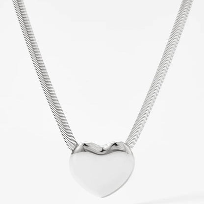 Flat Snake Love Necklace