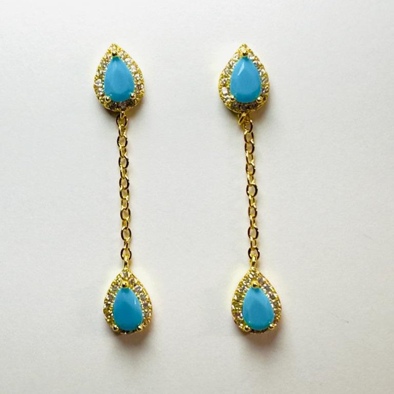 Arianna Drop Turquoise Earring