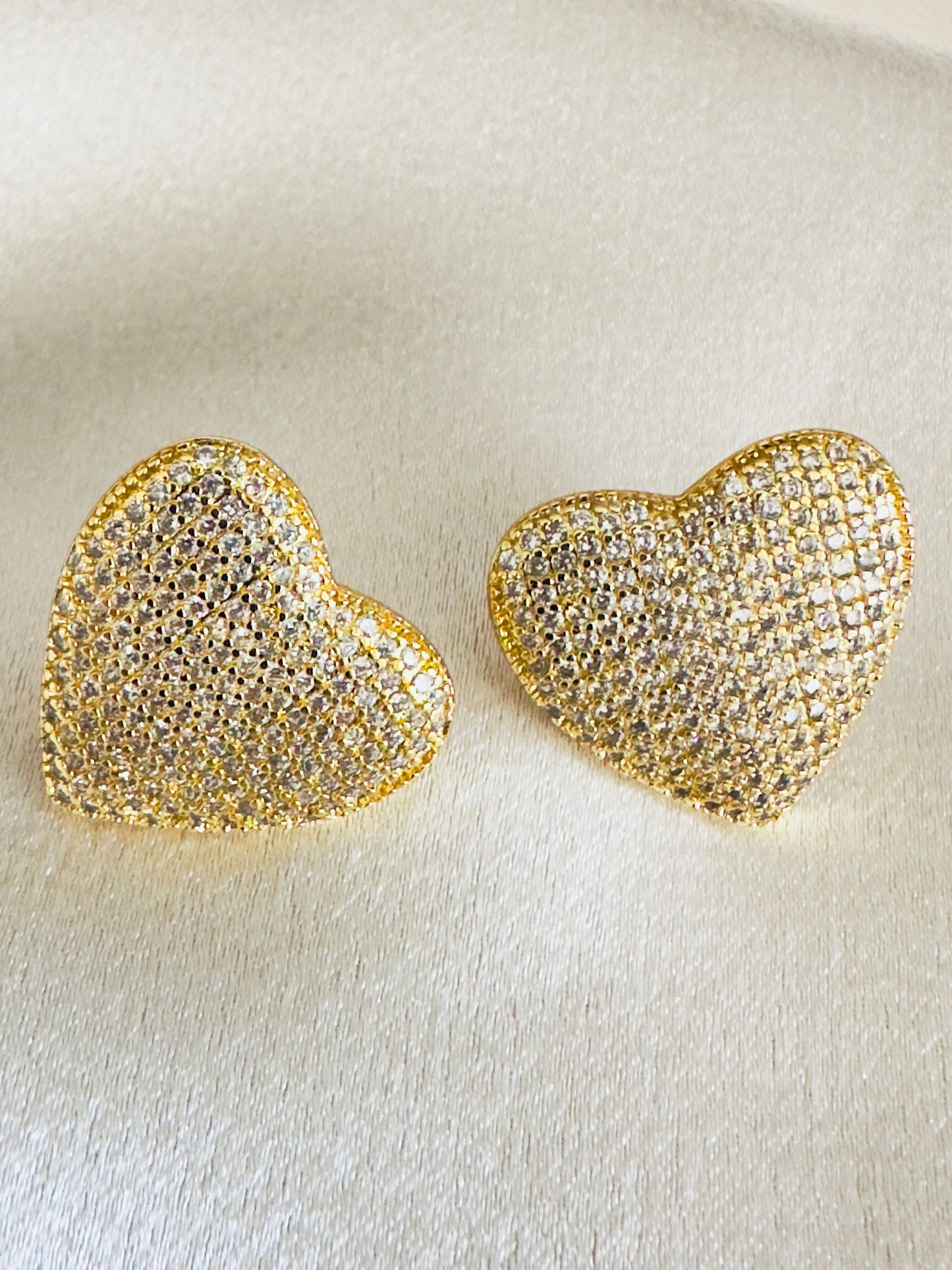 Valery Zirconia Big Heart Stud