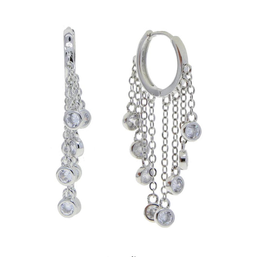 Antonella Multi Chain CZ Earrings