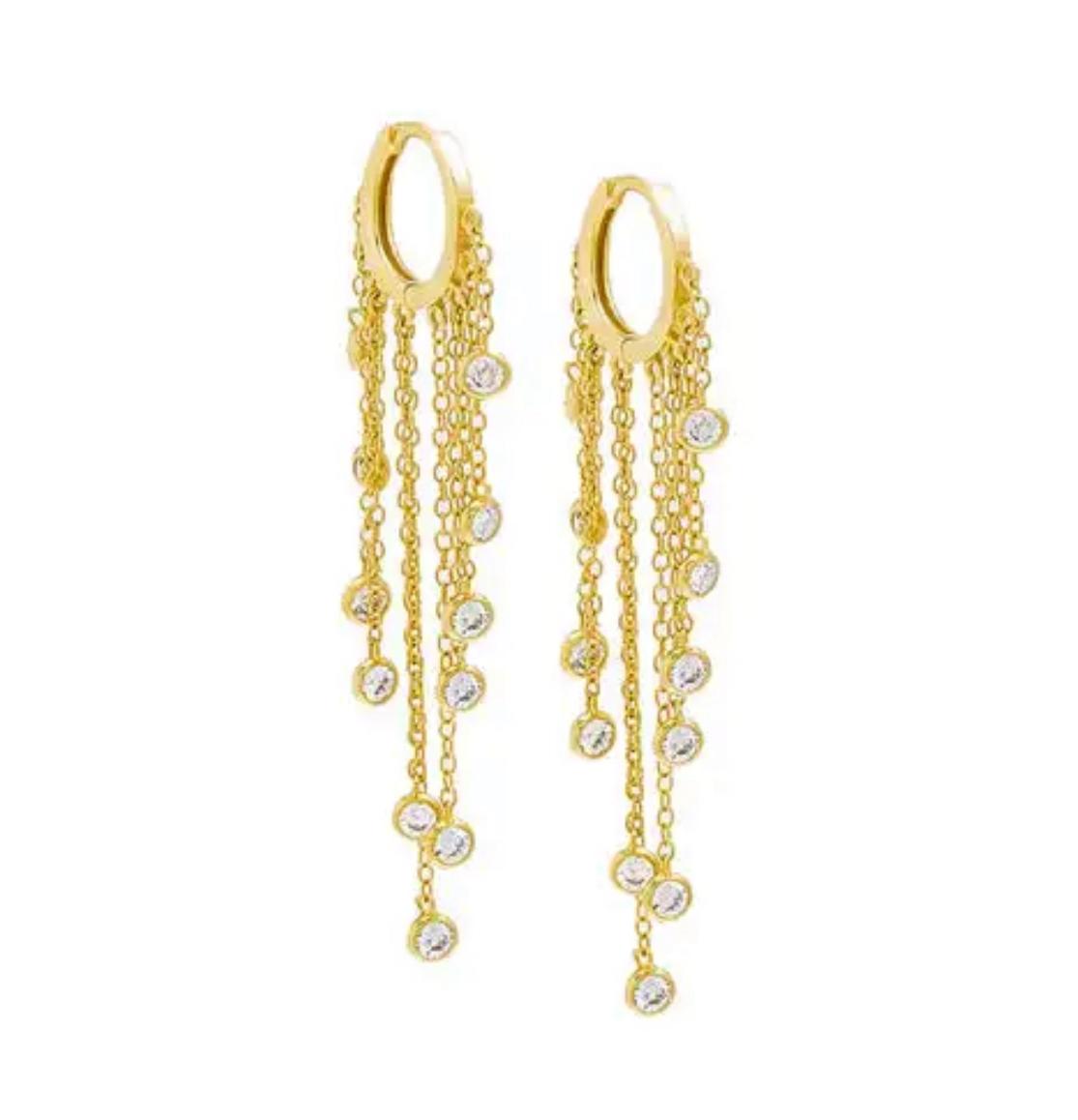 Antonella Multi Chain CZ Earrings