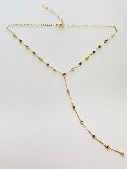 Kelly Colorful Long Chain Necklace