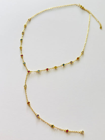 Kelly Colorful Long Chain Necklace